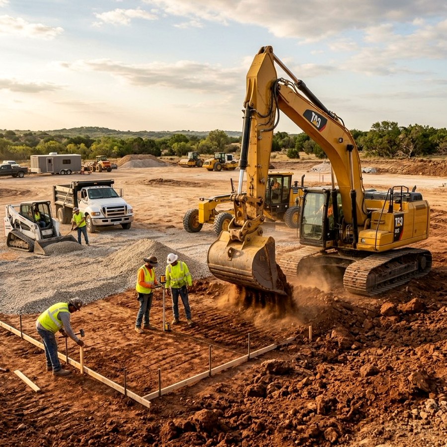 Site Preparation Dallas crew and concrete removal work